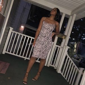Pink Leopard Dress